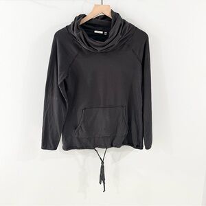 Dylan Cowl Neck Elastic Waist Top Gray Size XS